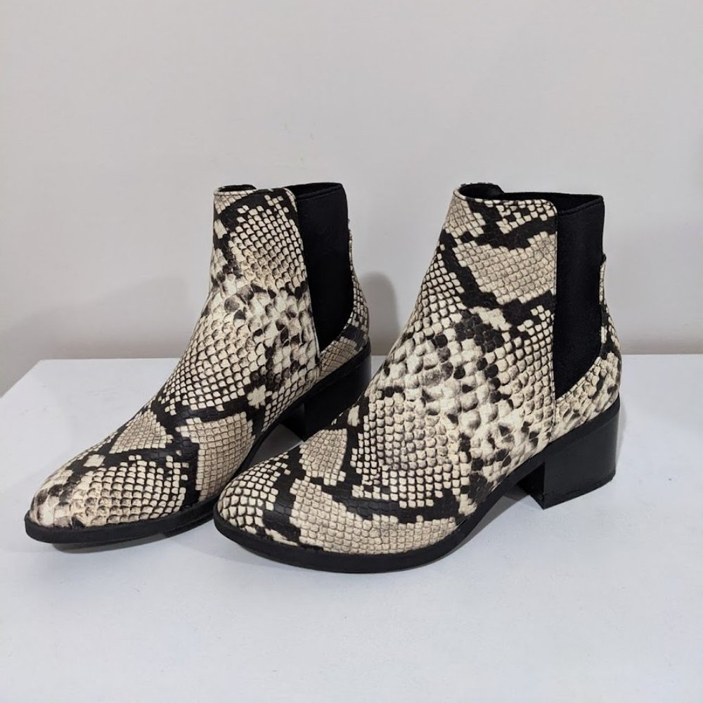 CALL IT SPRING Snakeskin Booties
